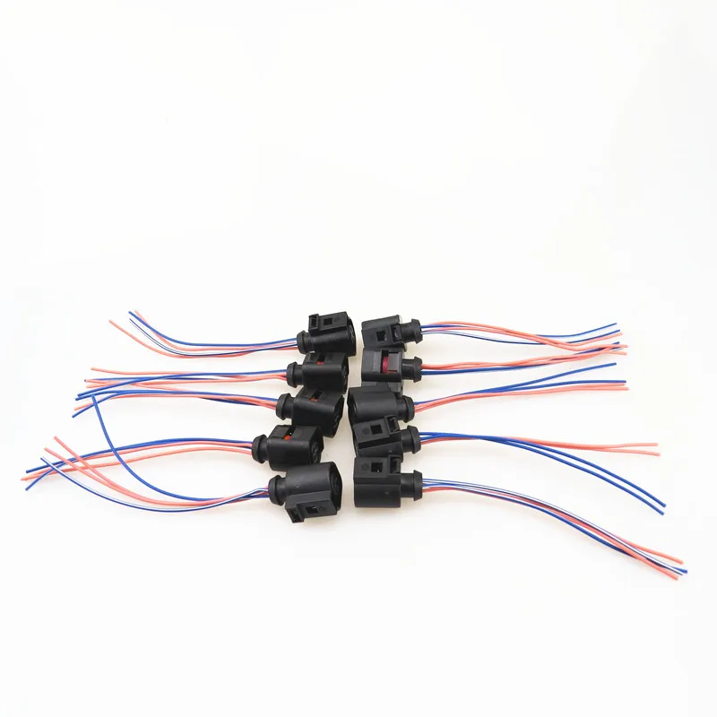 AZQFZ 10pcs 4 Pin Engine Coolant Temperature Sensor Harness Plug For A4 S4 A6 S6 A3 Allroad VW Beetle Passat Golf GTI 4B0973712