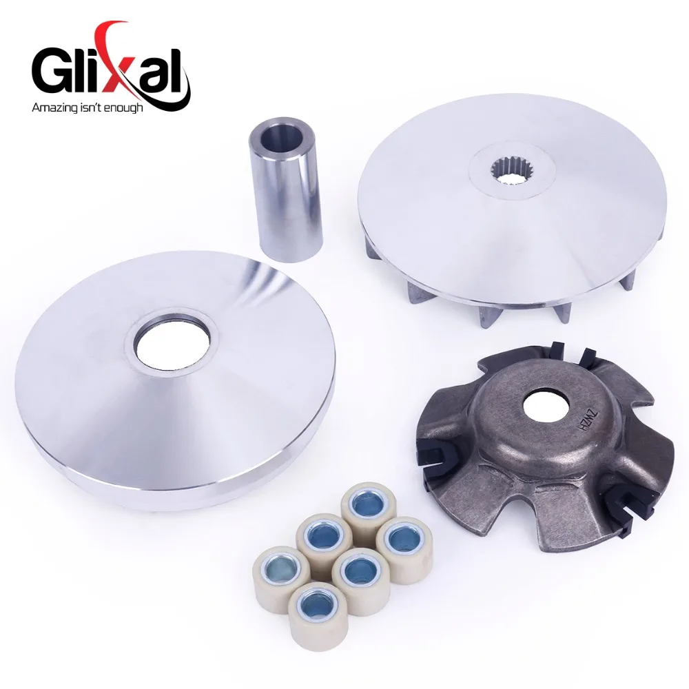 GY6 125cc 150cc Variator Kit Front Clutch Drive Pulley with Roller weights for 152QMI 157QMJ Chinese Scooter Moped Go Kart UTV