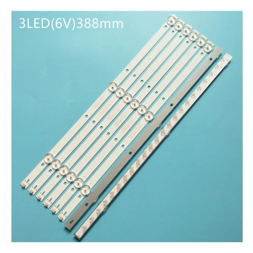 100% New 8pcs/Kit FOR K430WDC1 A1 4708-K43WDC-A1113N11 43BDL4012 43PFS4062 43PUH6002/96 LED BAR 3LED 39CM 6V 100%NEW