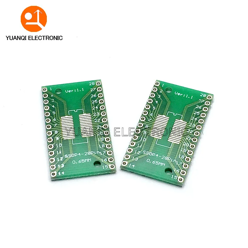 Imagem -02 - Kit de Placa de Circuito Impresso 35 Peças = Valor Peças Placa Pcb Serve para Mergulhar Msop Ssop Tssop Sub23 10 14 16 20 24 28 Smt para Dip