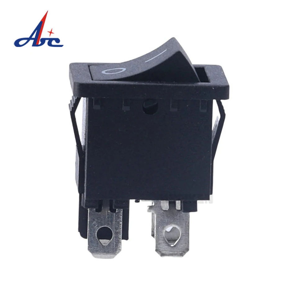 RS239 4P 6A 250V black rocker switch Electric micro switch on-off function KCD1-201-4