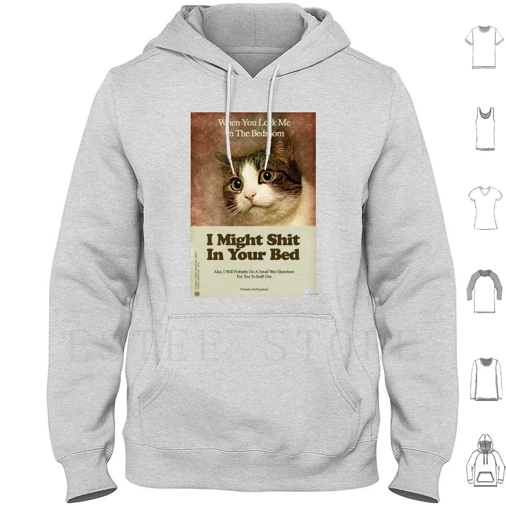Podría mierda en tu cama Sudaderas con capucha Gatos Mierda Wee Pee Lockedup Feline Nuisance Mascotas Vinco _ Libros originales