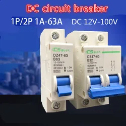DC Circuit Breaker 24v 60v 72v 96v 1p Direct Air Open 12v 100V Atmosphere Switch Defence Tripping Operation