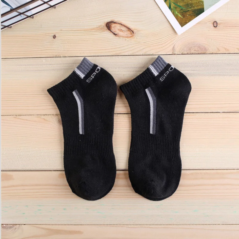 Urgot 10 Pieces=5 Pairs/lot Men Socks Breathable Short Socks Summer Cotton Sports Socks Absorb Sweat Ankle Socks Fashion Casual