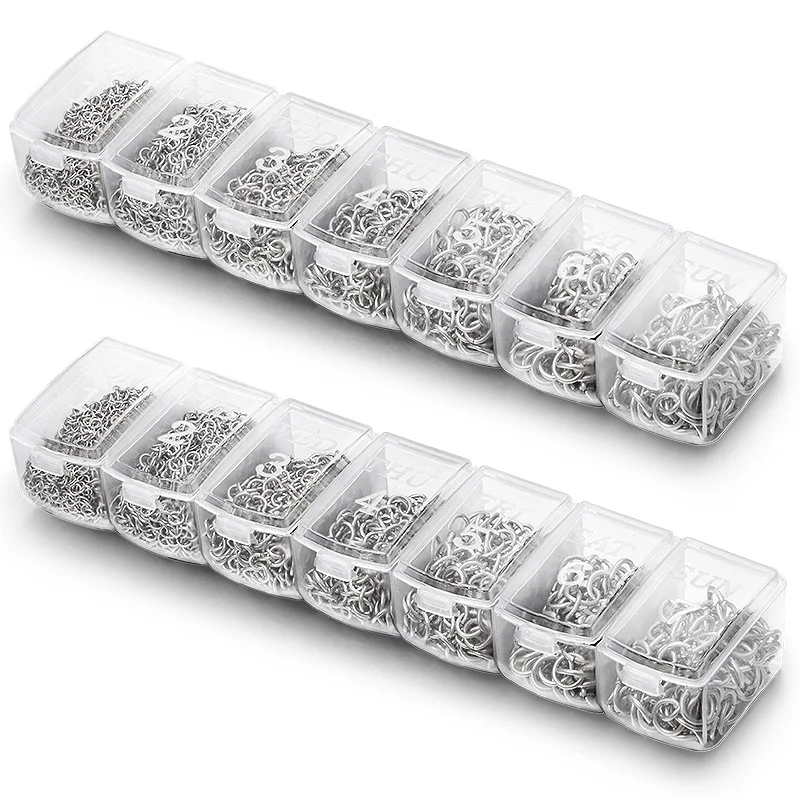 

Slive Split Ring Open Jump Rings Box Set Connection For DIY jewelry Making Accessories Necklace Bracelet Material 3/4/5/6/7/8mm