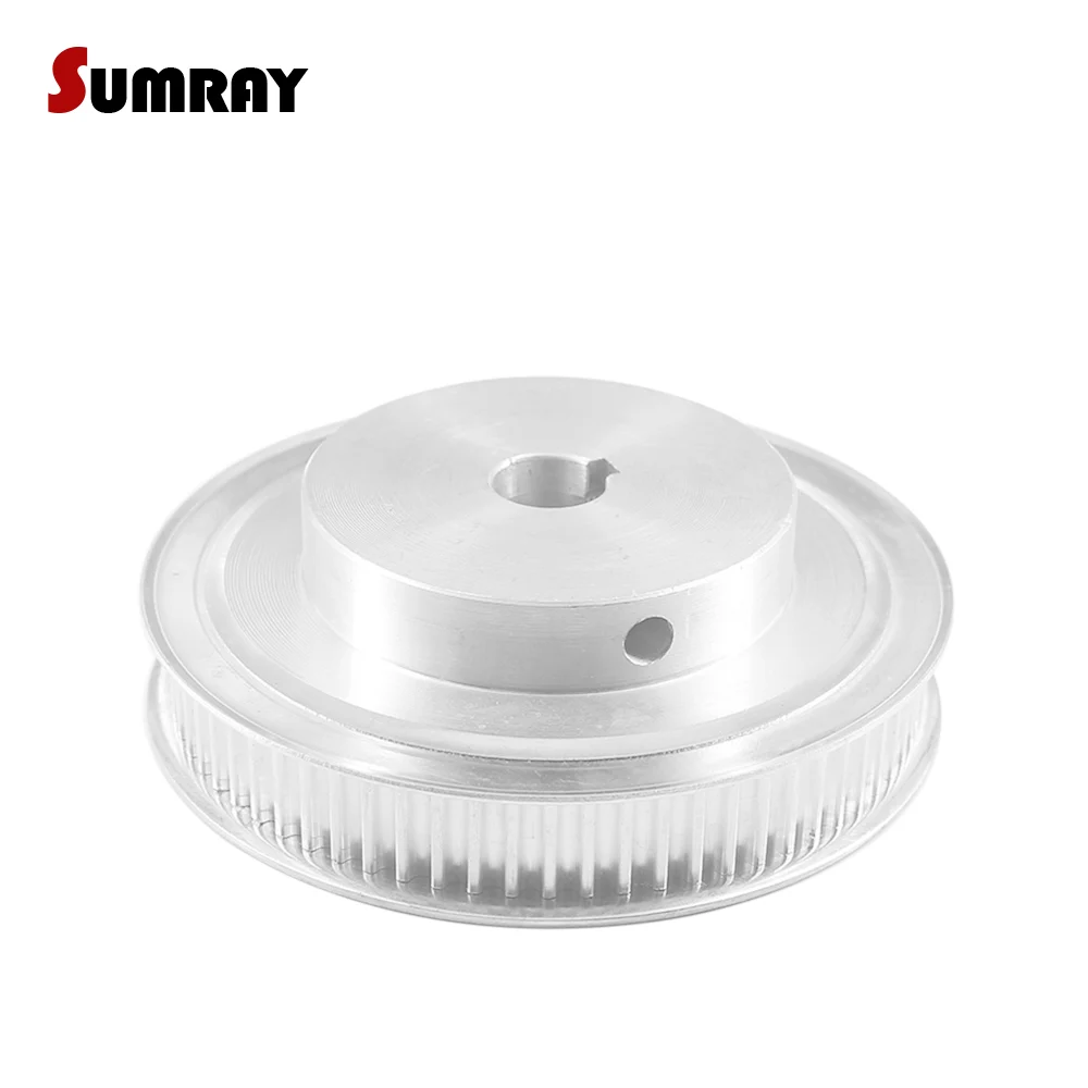 Keyway Tooth Belt Pulley 5M 72T 12/14/15/17/19/20mm Bore Keyway Diameter 4/5/6mm 16/21mm Width Aluminium Alloy Pulley Wheel