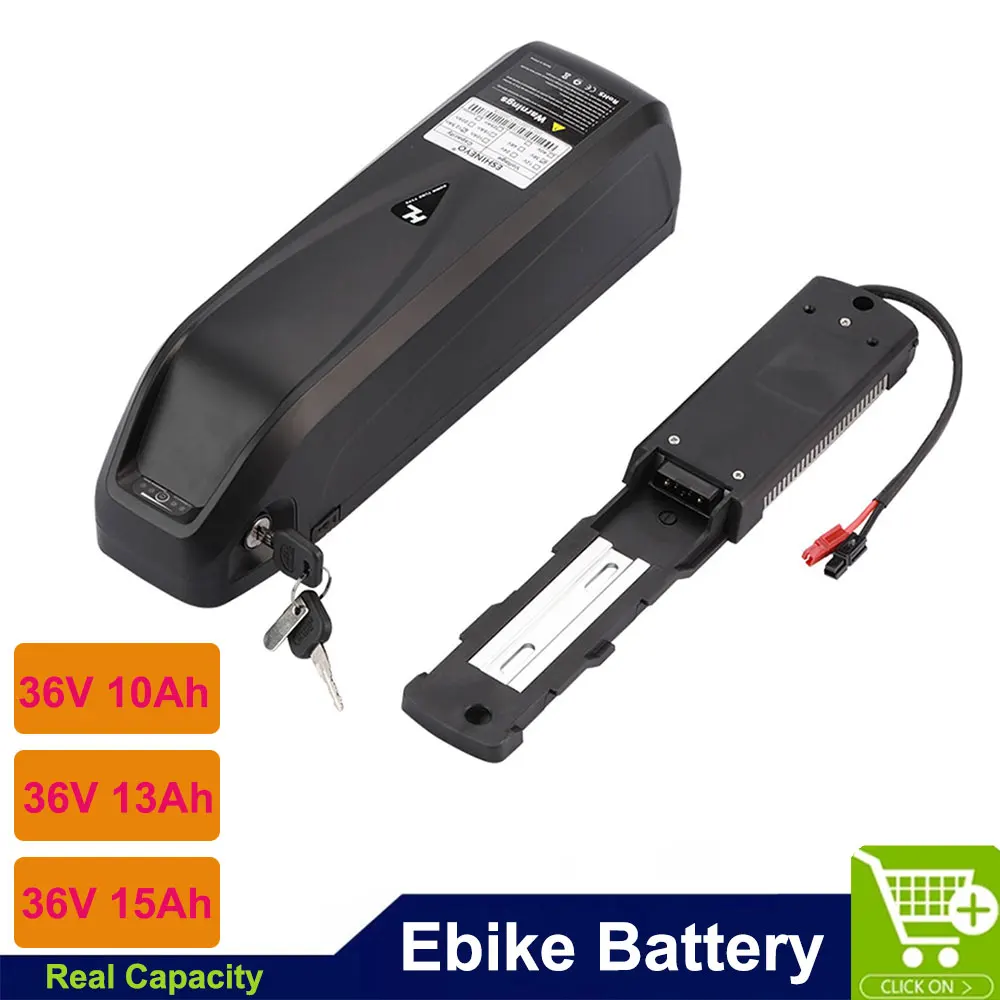 Electric Bicycle Battery Pack Ebike 36V 12.5Ah 10.4Ah Hailong Down Tube Lithium ion Bateria For DIY Modified Mountain Bike Motor