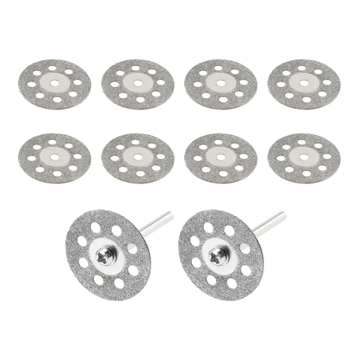 10pcs 25 millimetri Mini Circolare Seghe Lama Rotante Strumento di Potere Kit con Disco Fori e Aste Fisso per il Taglio di vetro Del Metallo di Legno