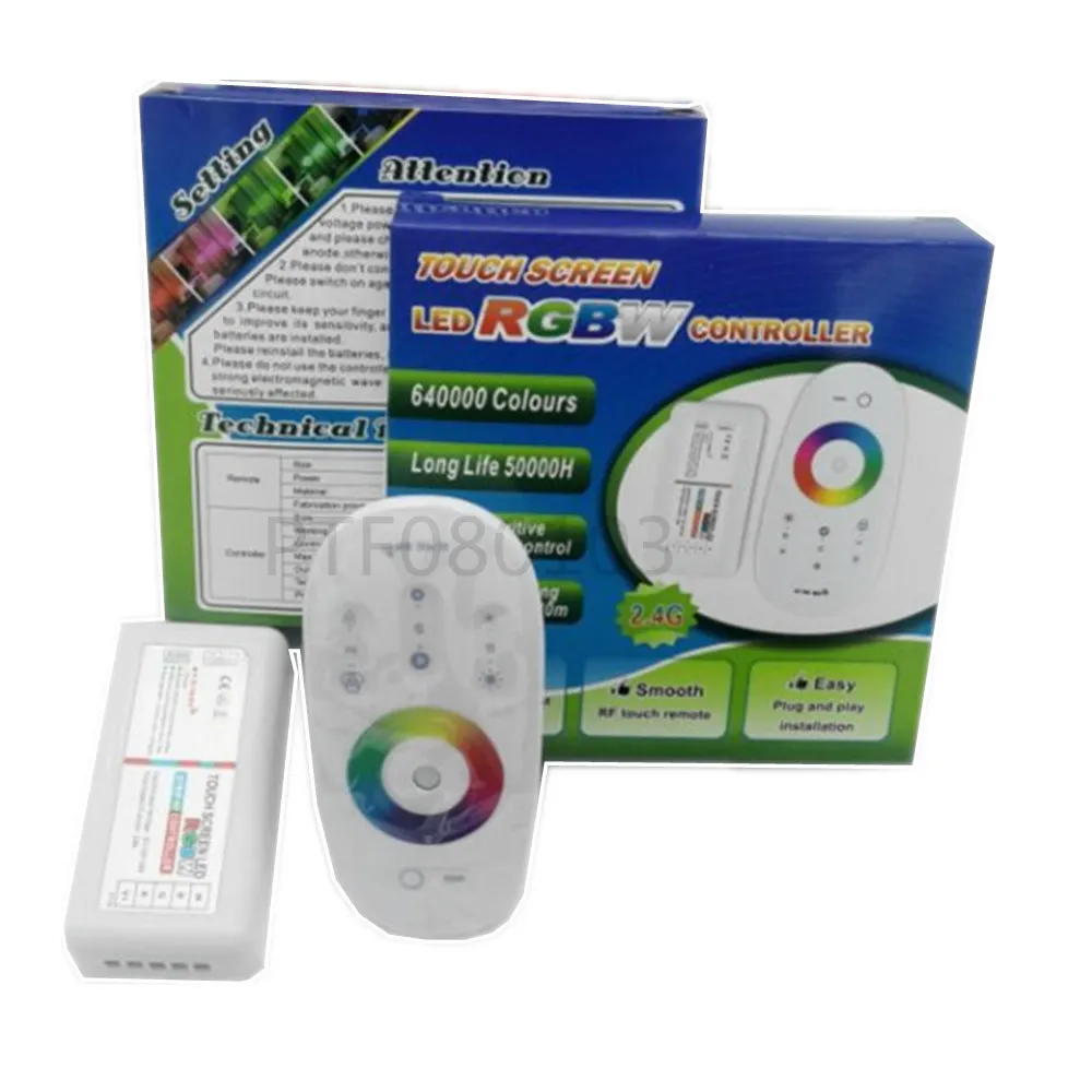 Touch Screen LED RGB / RGBW Controller 2.4G Wireless DC12-24V Touch RF Remote Control For RGB /RGBW LED Strip