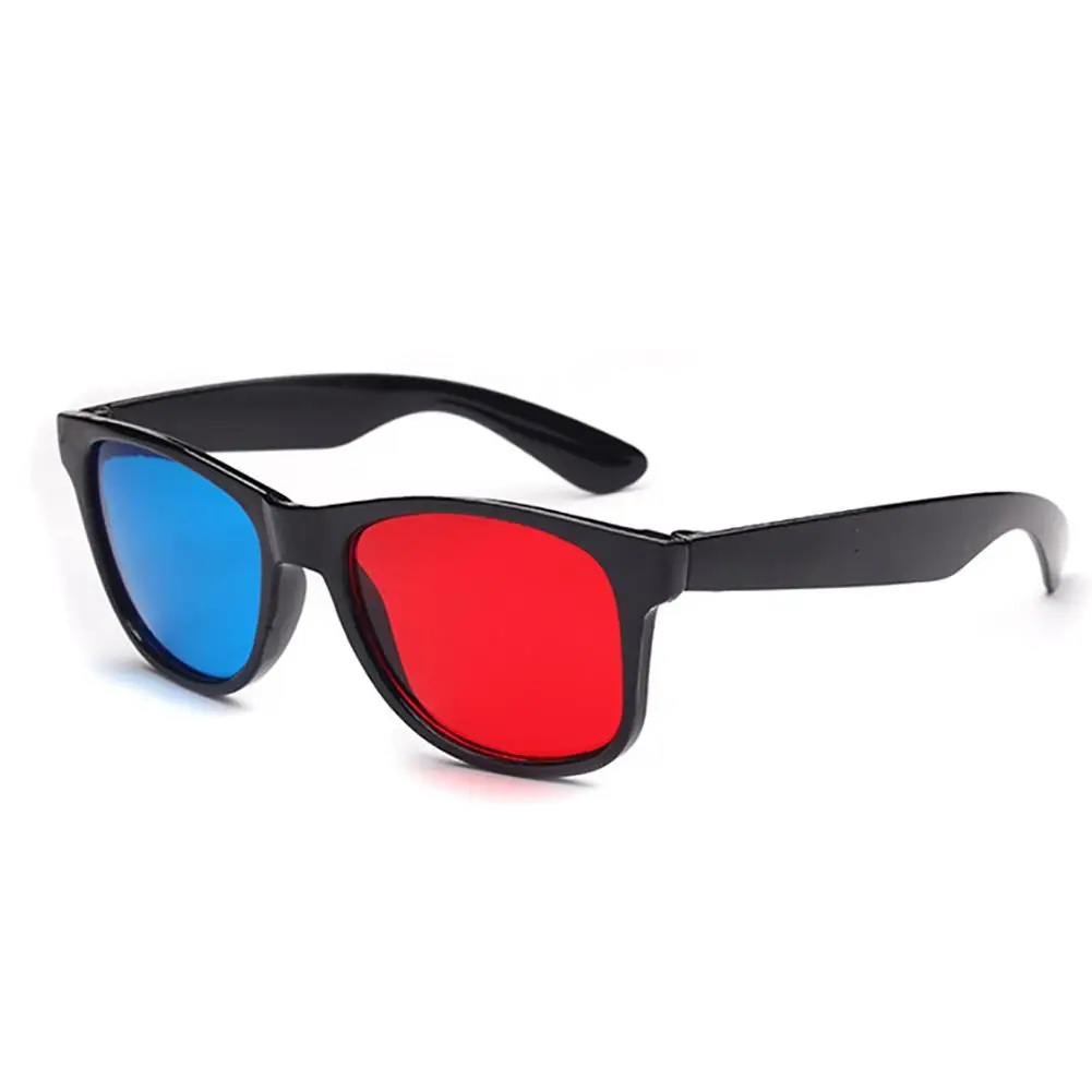 Lightweight glasse Red Blue Cyan Plastic Frame 3D Glasses for Anaglyph Movie Game DVD Men Women Party Eyeglasse Accessories