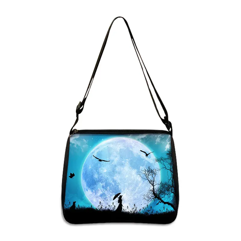 Galaxy Star Print Women Handbags Starry Night Female Clutch Bags Girls Leisure Shoulder Bags for Travel Phone Holder Tote Bag