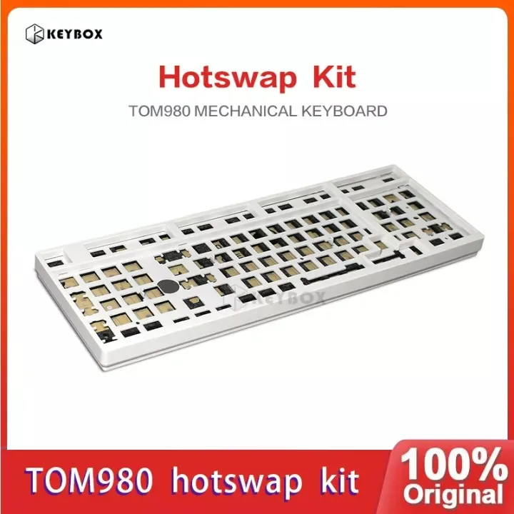 

TOM980 Hot Swap Sodering Mechanical Keyboard Kit 3 Mode 2.4G Wireless Bluetooth RGB Compatiable With 3/5 Pins Switches 98 Layout