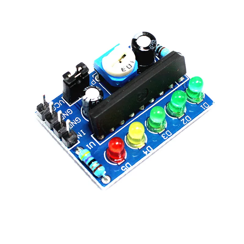 Modul Sirkuit Indikator Level KA2284 Modul Tampilan Melodi Musik Audio/Daya LED 5 Poin