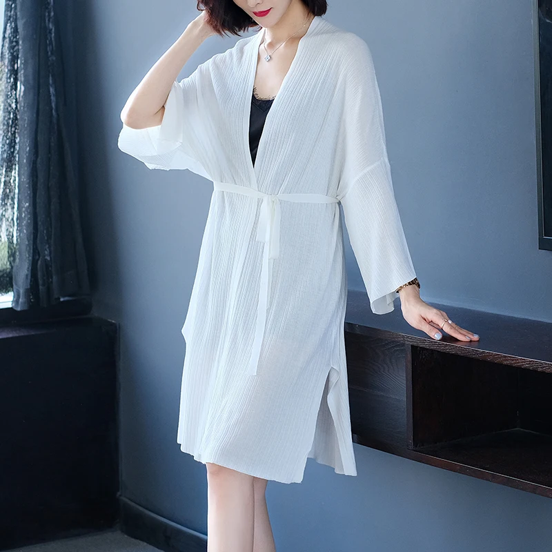 

Women Knit Outwear Spring Long Knit Cardigan Loose Female Knitwear Batwing Sleeve