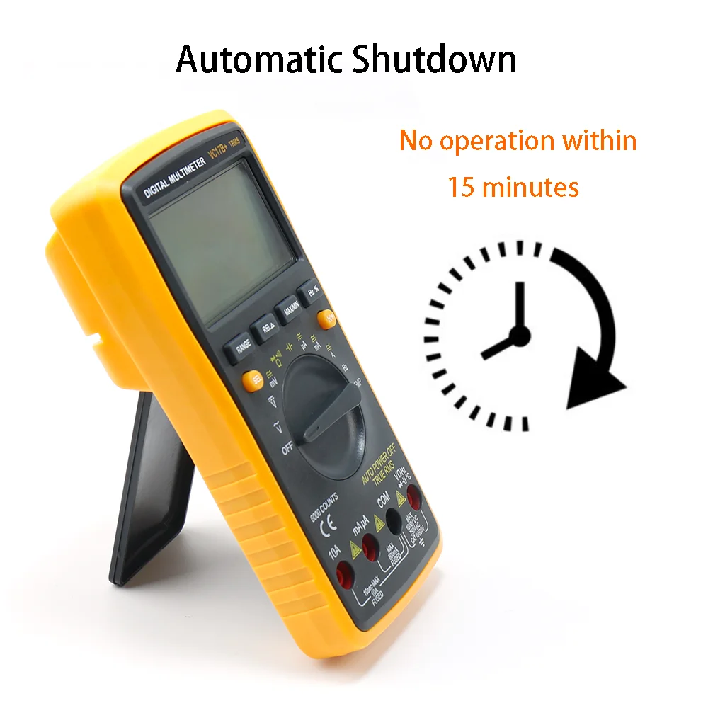 Professional Digital Multimeter Electrical AC DC Voltage Current Resistance Capacitance Diode Tester Auto Range Temperature Test