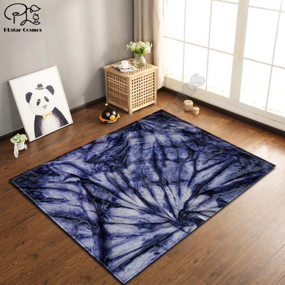 Square Swirl Pattern Anti-Skid Area Floor Mat 3D Rug Non-slip Mat Dining Room Living Room Soft Bedroom Carpet