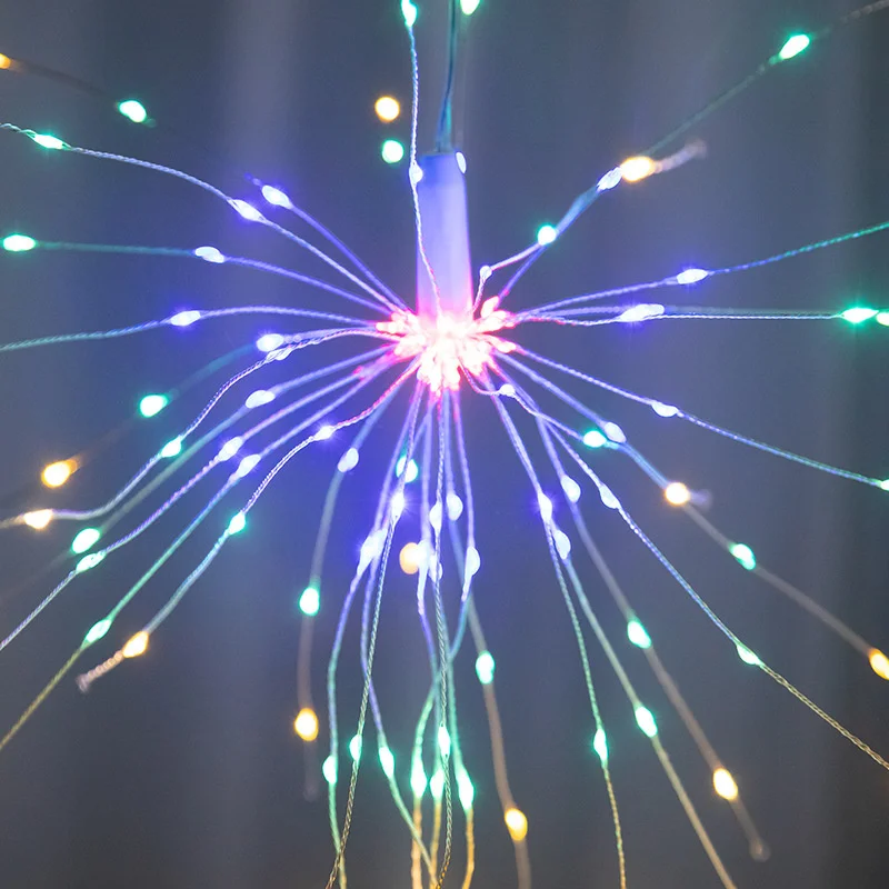 Neue LED Feuerwerk String Lichter Im Freien Wasserdichte Garten Baum Lampe Fernbedienung Weihnachten Girlande Fee Lichter Zimmer Dekoration