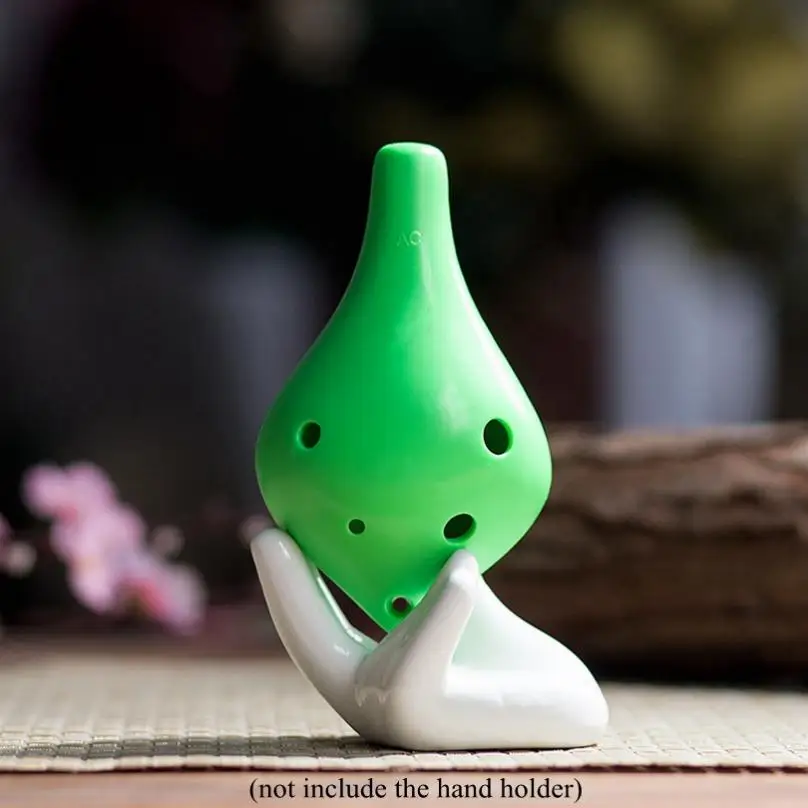 6 Hole Plastic Ocarina Alto ToneC Flute Music Instrument with Hang Rope 4 Colours Optional for Beginners / Performance