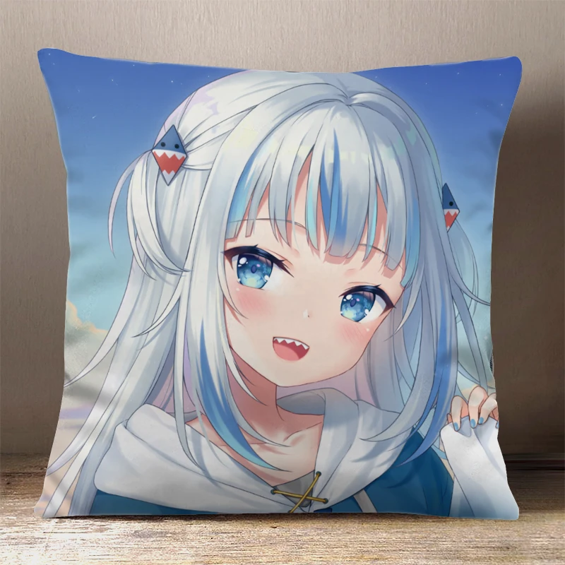 Anime Game Gawr Gura Hololive YouTube Cartoon Printing Square Throw Pillow Siesta Dakimakura Dakimakura Safa Back Cushion Gifts