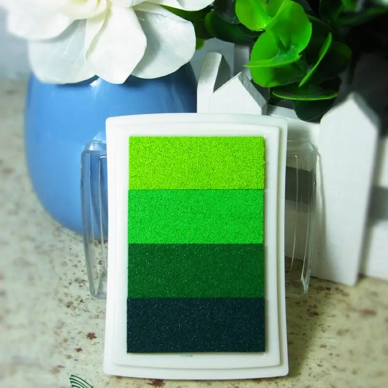 DIY 指絵画描画おもちゃ赤ちゃん面白いグラデーション落書き色描画クラフトインクパッドスタンプ描画おもちゃ子供のため