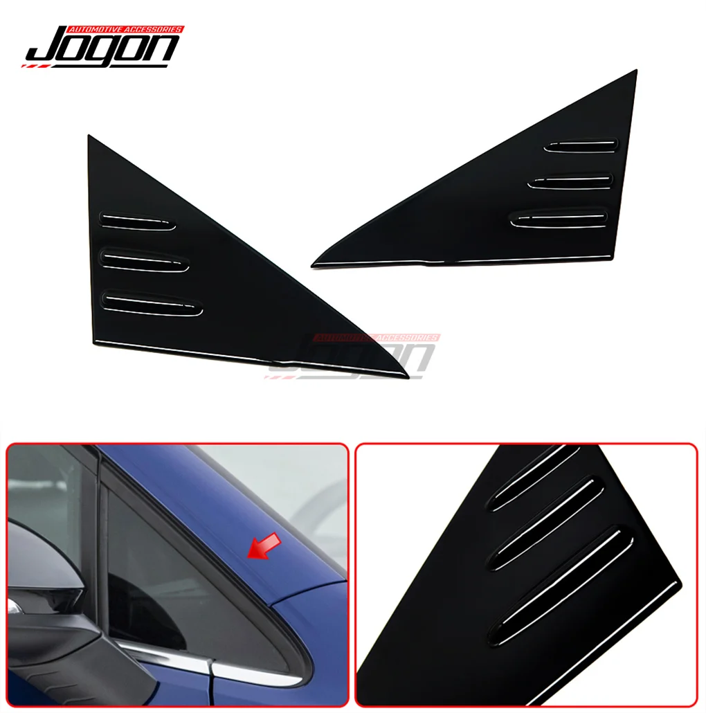 

For Volkswagen For VW GOLF 8 MK8 MK alm2020 2021 Car Exterior Front Pillar Window Triangle Cover Trim Sticker Accessories