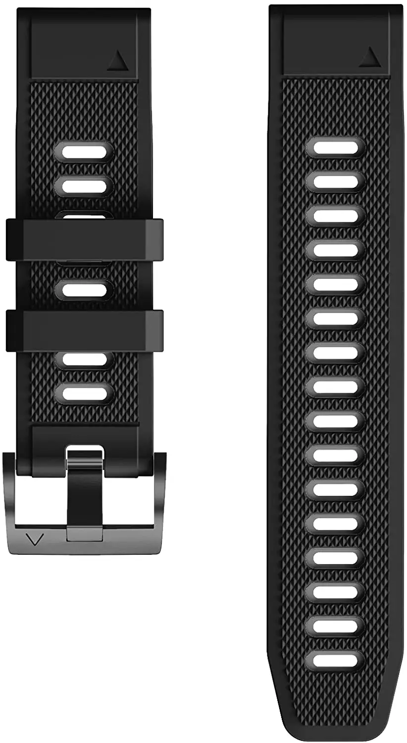 ANBEST Band 22mm for Garmin Fenix 5/5Plus Silicone Watchband 26mm for Fenix 6X/6X Pro/Fenix 3/Fenix 3 HR/Tactix/Descent MK1