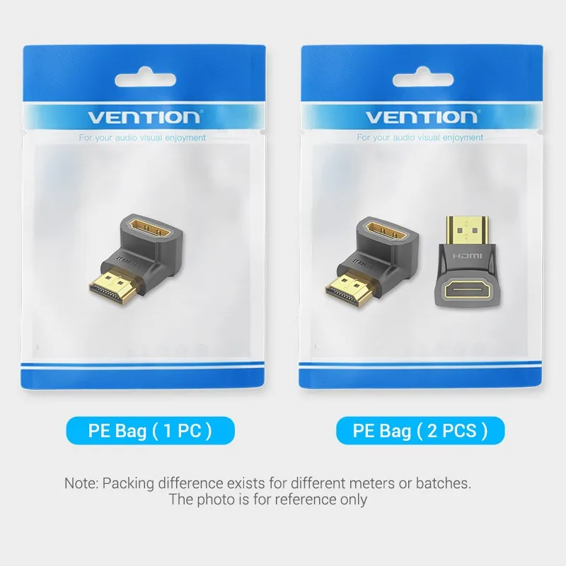 Adapter HDMI o kącie prostym 90 270 stopni konwerter męski na żeński złącze 4K HD dla HDTV PS4 TV, pudełko HDMI Calbe Extender