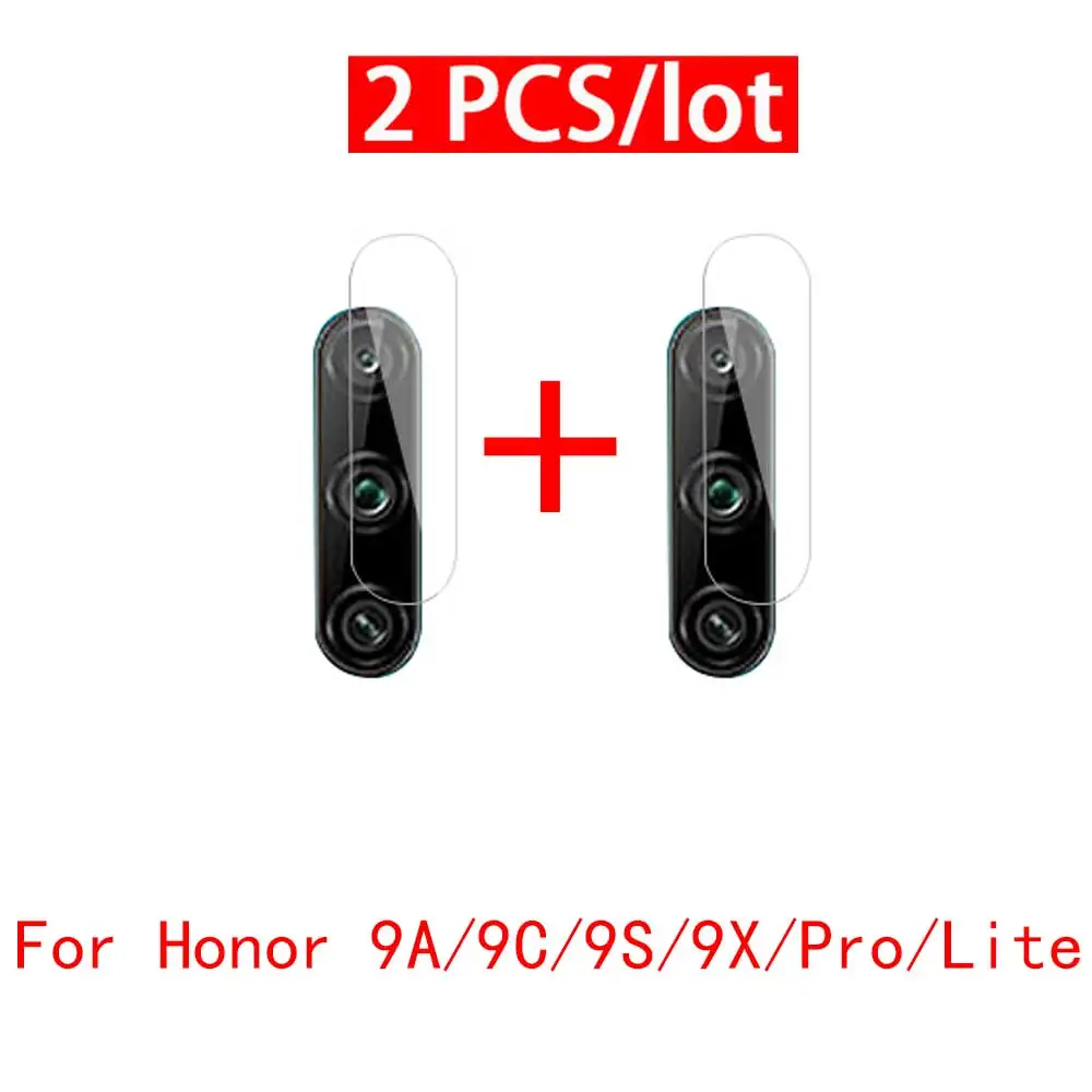 

2 PCS Camera protector for Huawei Honor 9S 9A 9C 9X Lite tempered glass protective Safety film Glass for Huawei Honor 9 A S C X