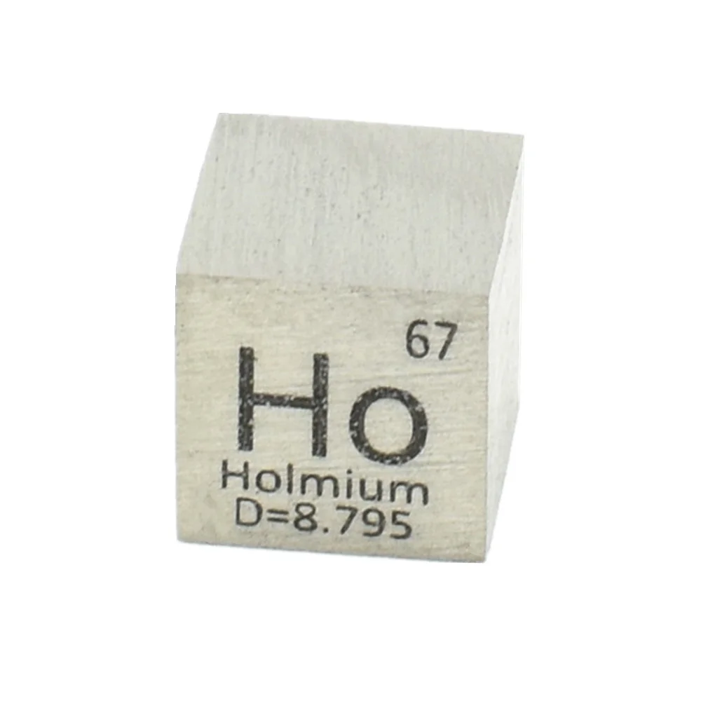 99.9% High Purity Holmium Rare Earth Metal Ho 8.88 G Carved Element Periodic Table 10mm Cube