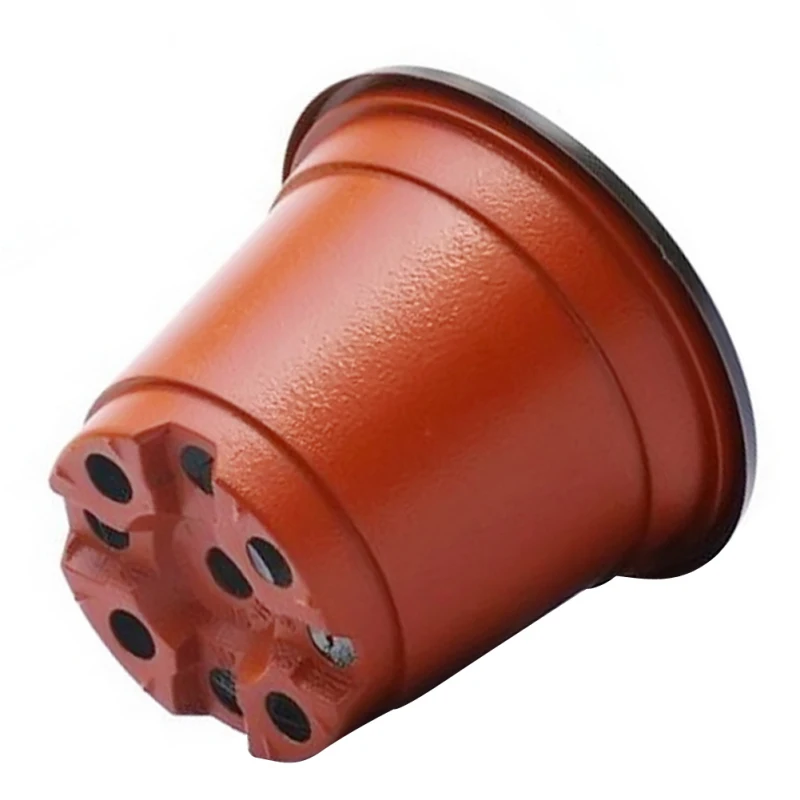 50pcs plastica vivaio vaso pianta piantine di fiori vasi leggero bicolore fiore pianta contenitore semi coltivazione fioriere da giardino