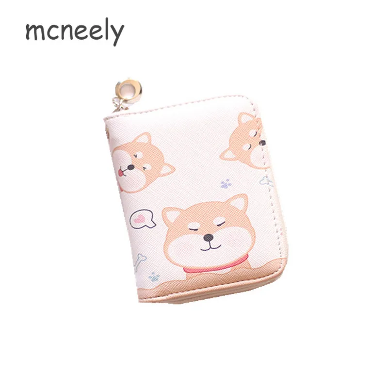 Cute Cat Dog Womens Mini Leather Wallet Coin Purses Ladies Wallets Money Bag Female Card Holder Cute Small Wallets Women Purse