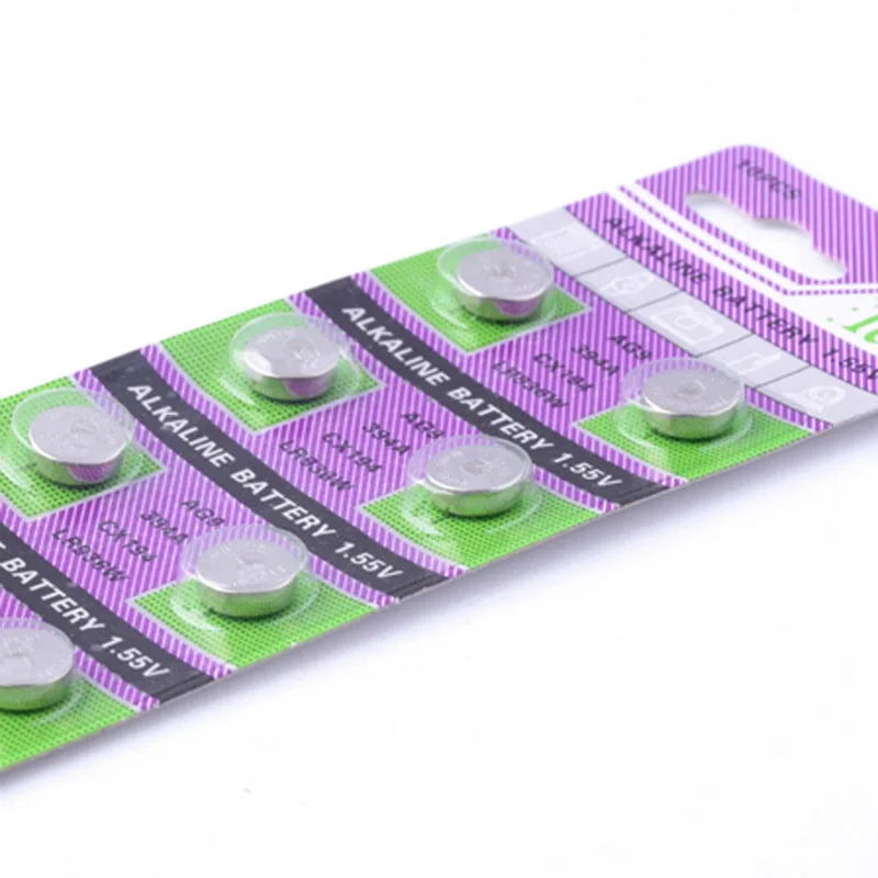 10PCS AG9 SR936SW watch battery coin battery SR936 936A 194 394 394-1W 280-17 x10 1.55V button alkaline battery