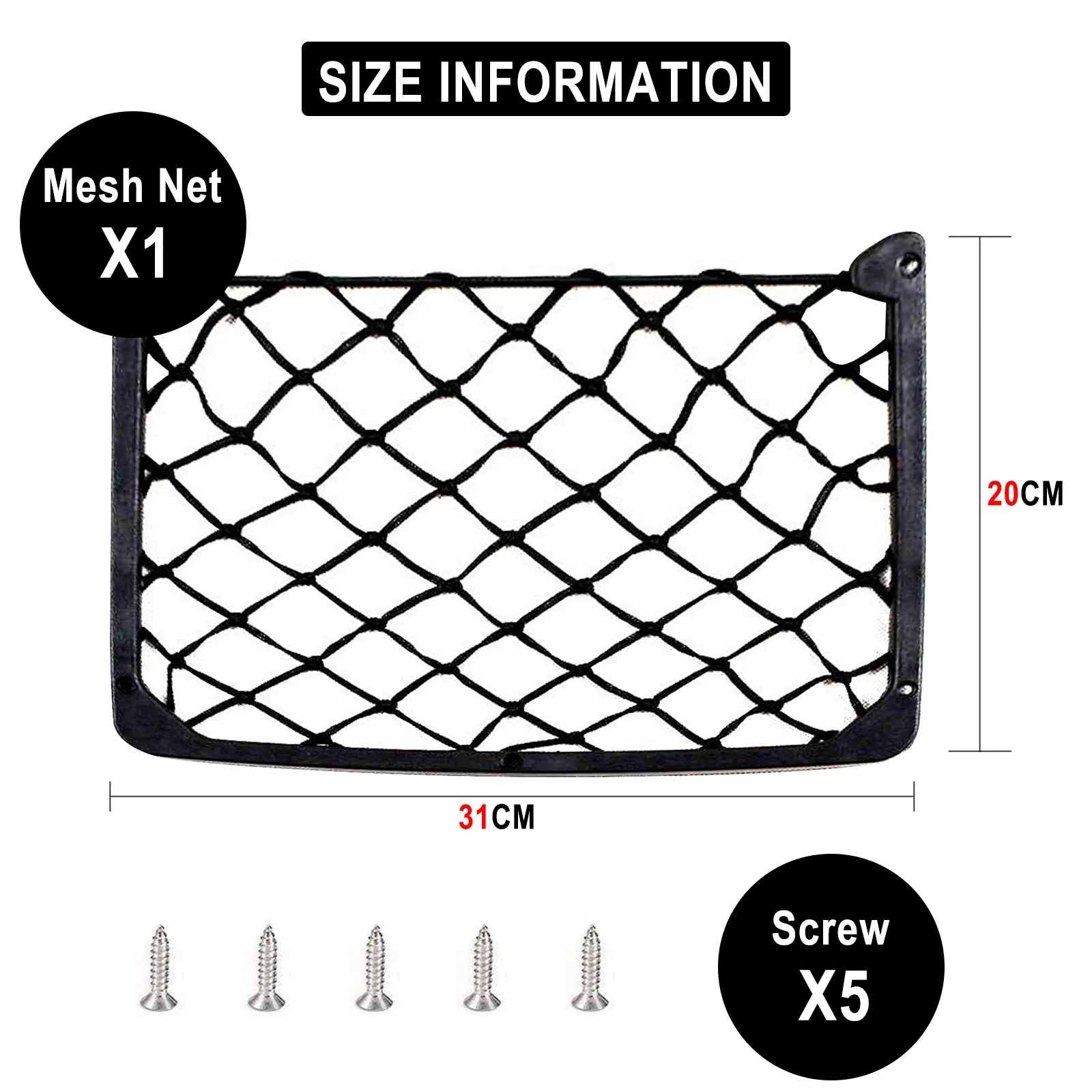 Stretch Mesh Net Pocket, Trunk RV, Motorhome, Organização de carga, Armazenamento para Ford Transit Connect, Custom Mk4, mk5, mk6, mk7, mk8