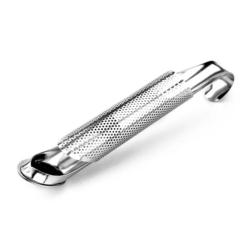 1PC fajka do tytoniu kształt ze stali nierdzewnej sitko do herbaty wielokrotnego użytku luźna zaparzaczka do herbat liściastych filtr do przypraw kubek do zawieszenia kawy Teaware