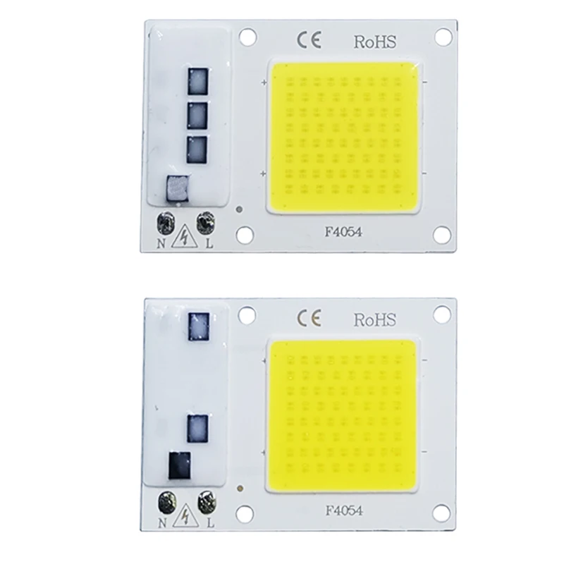 Chip de lámpara LED COB de CA 220V, 10W, 20W, 30W, 50W, IC inteligente, sin necesidad de controlador, bombilla LED para foco de luz de inundación,