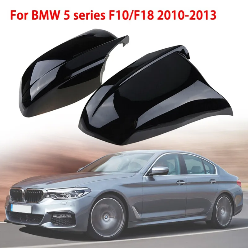 

Suitable for BMW 10F18 early 11-13 modified horns M5 bright black paint rearview mirror shell reversing mirror cover