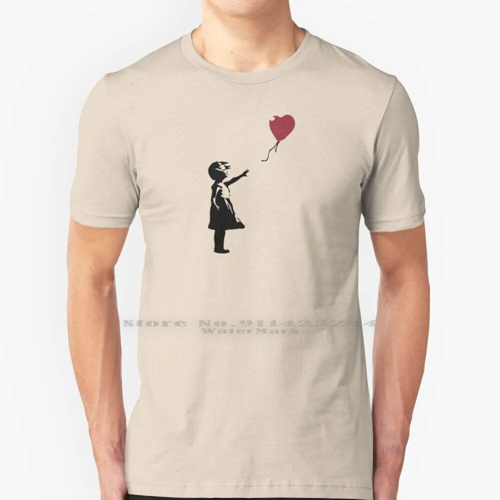 Girl With Red Balloon , Banksy , Streetart Street Art , Grafitti , Artwork , Design For Men , Women , Kids 100% Cotton T Shirt