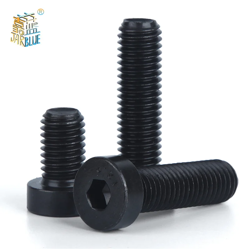 

10pcs M4 M5 M6 Grade 8.8 steel Black DIN7984 Hex Hexagon Socket Thin Low Short Profile Head Allen Cap Screw Bolt L=6-50mm