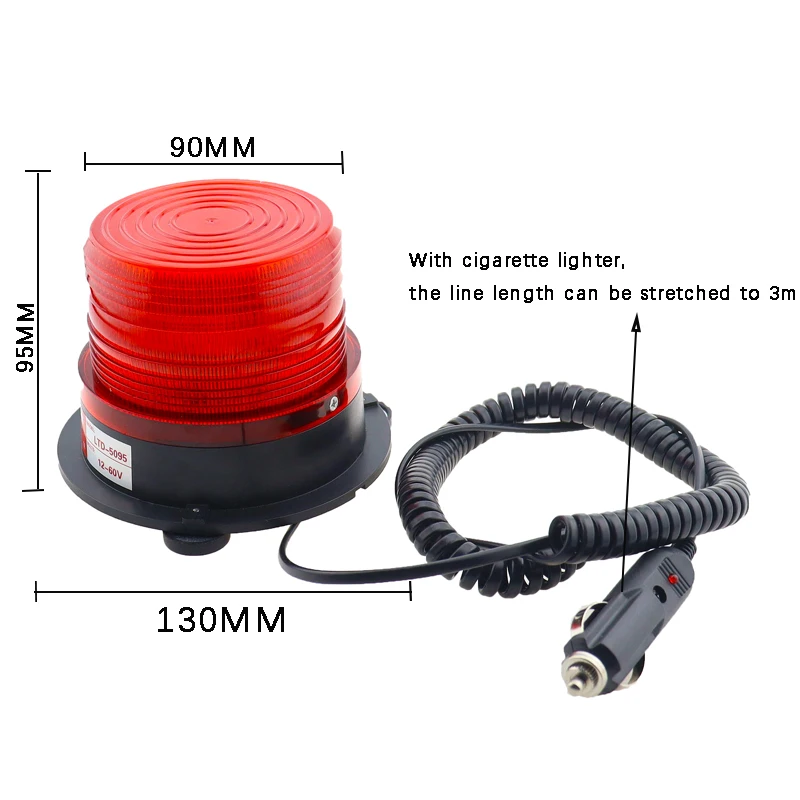 Warning Flash Beacon Emergency Indication LED Lamp Car Rotating Traffice Safety Light Magnet Ceiling Box Flash Strobe