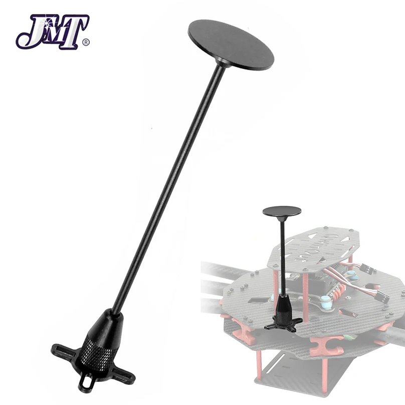 JMT Universal GPS Folding Antenne Halterung Metall für DIY RC Quadcopter Multicopter Drone Farbe Schwarz