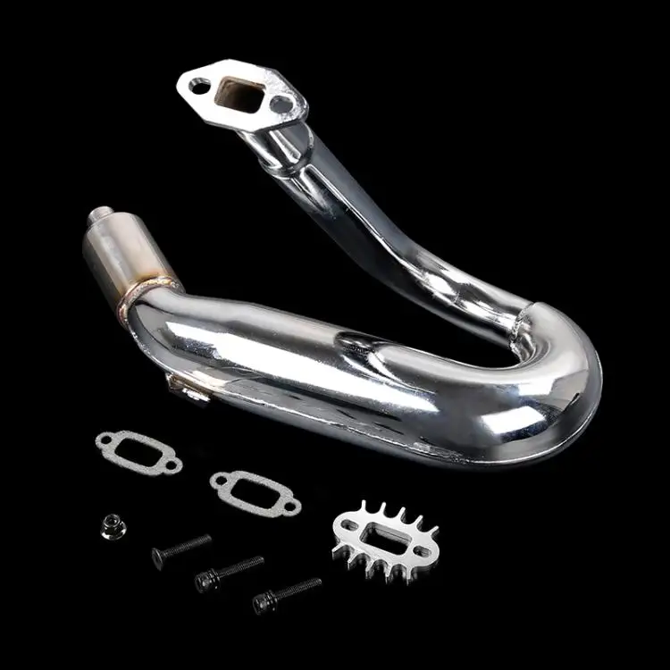 Silent Dominator Exhaust Pipe With Silencing Cotton Power Boosting Resonance Tube For 1/5 HPI ROFUN KM BAJA 5B 5T 5SC