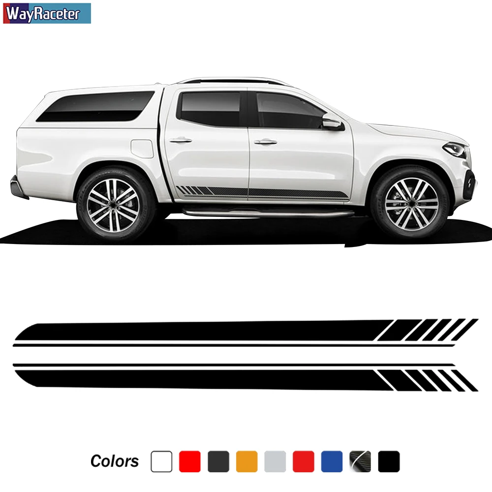 2 Pcs Edition 1 Car Door Side Stripes Skirt Racing Body Vinyl Decal For Mercedes Benz X Class W470 AMG 2018-Present Accessories