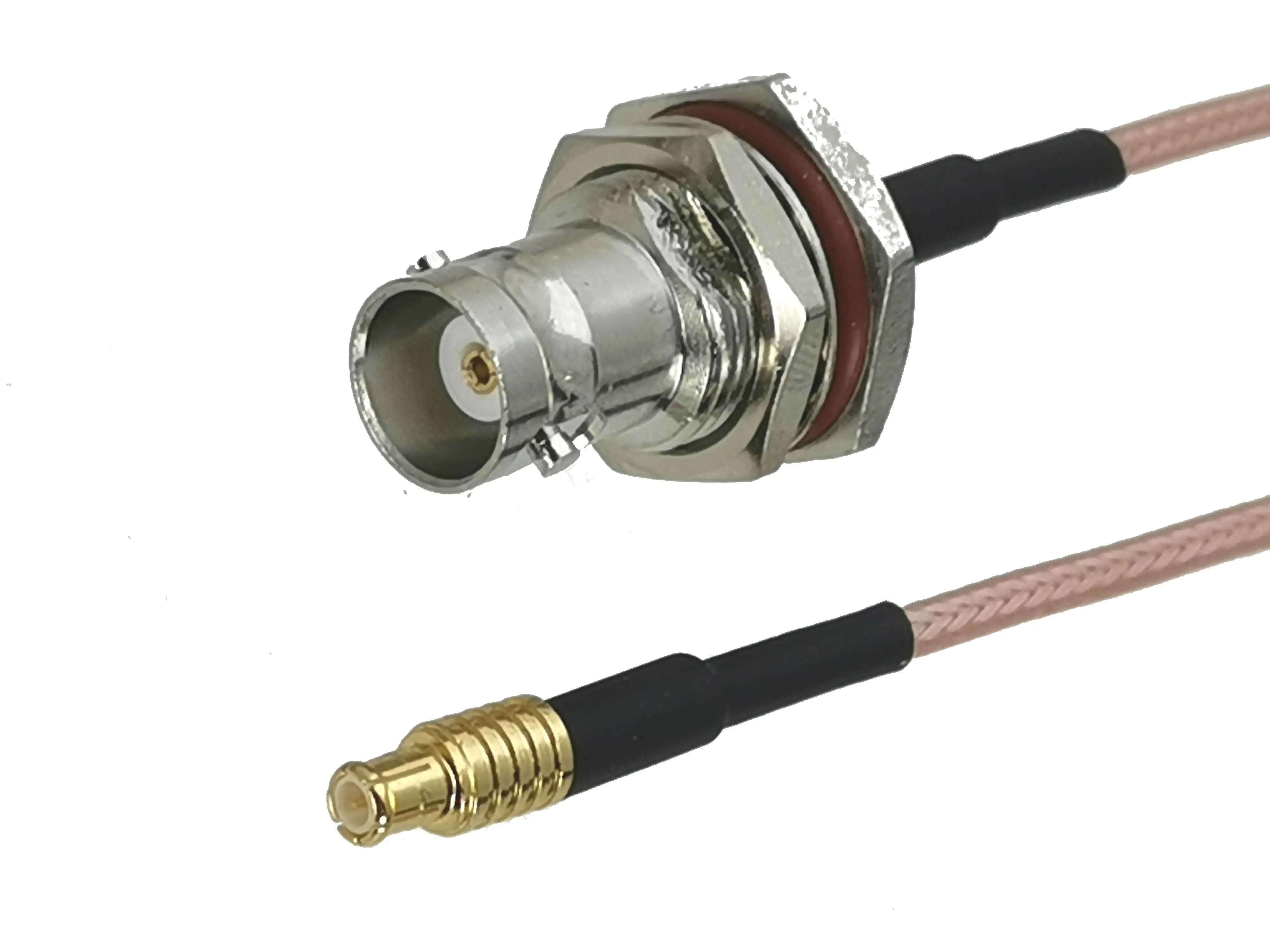 1Pcs RG316 BNC Female Jack Bulkhead to MCX Male Plug Connector RF Coaxial Jumper Pigtail Cable For Radio Antenna 4inch~5M