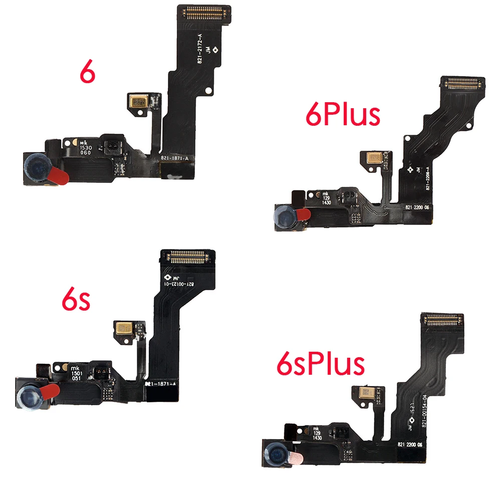 For iPhone 6 6Plus 6s Plus Front Camera Flex Cable Ear Speaker With Bracket + Home Button Key and Metal Plate + Full Screws