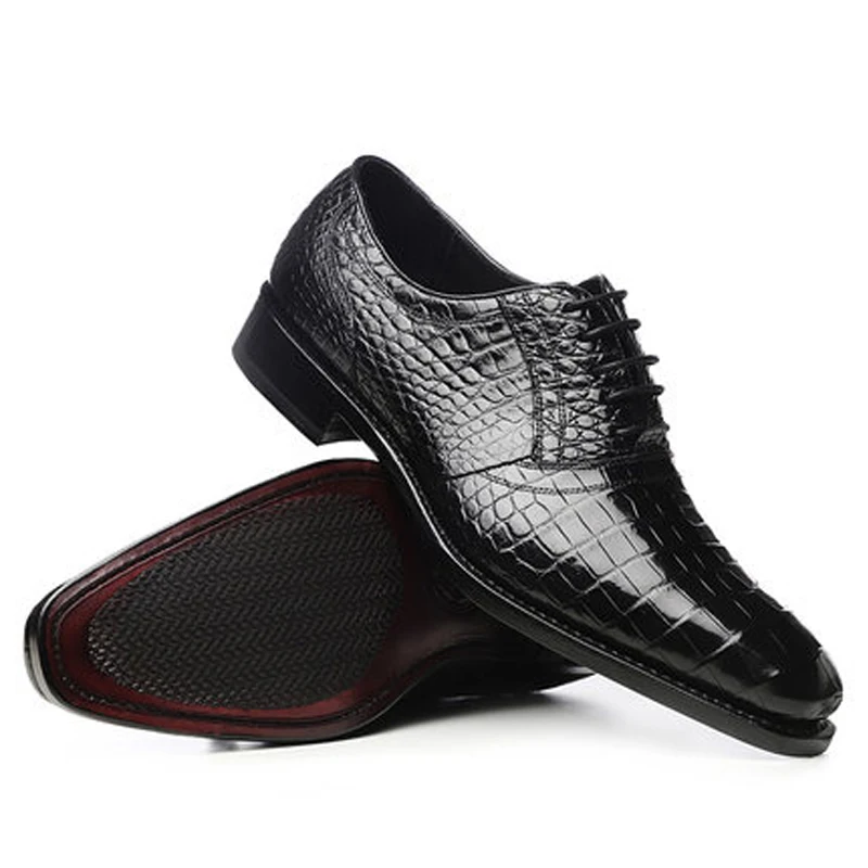 

meixigelei new crocodile shoes male crocodile leather shoes male business leisure Male shoes manual shoes Men shoes