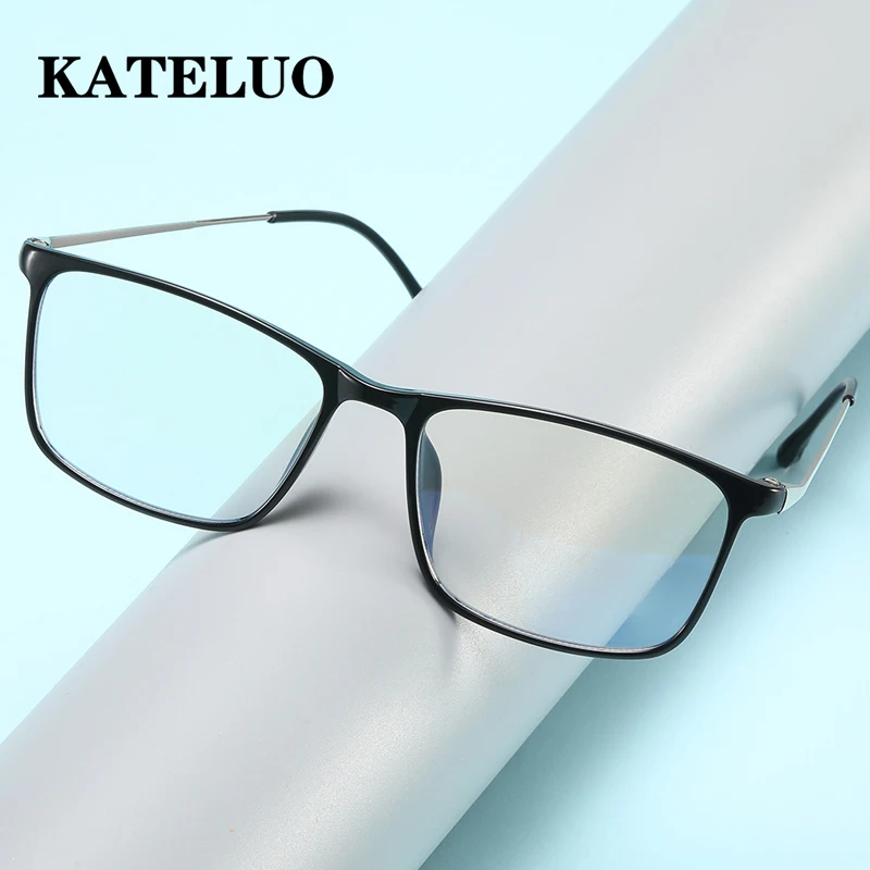 

KATELUO Eye Glasses Optical Lenses For Men Blue Anti Light 2022 Fashion Trend Women's Eyeglasses Frames Men's Luxury Frame