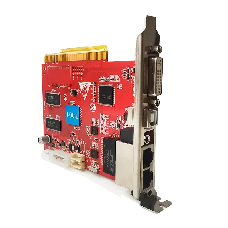 Tarjeta de envío de pantalla LED síncrona a todo color Huidu HD-T901 funciona con HD-R508T,HD-R512T,HD-T516T, compatible con 1280*1024 píxeles