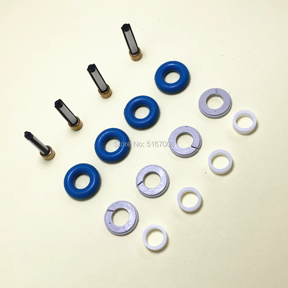 4Sets/16pcs GDI Fuel Injector Repair Servince Kits For Parts 16600-1KC0A 0261500092 For Nissan Juke 2011-2014 1.6L (AY-RKG902)
