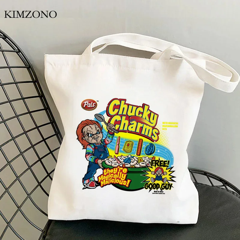 Chucky shopping bag shopper tote cotton jute bag shopping bag bolsas reutilizables foldable sac cabas custom