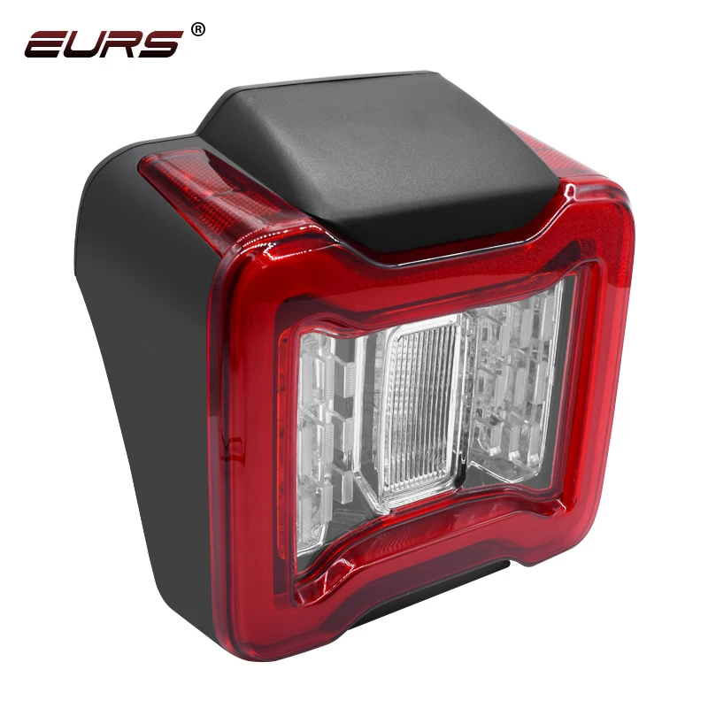 2PCS Auto LED Gruppo Fanale posteriore Per Jeep Wrangler JK 2007-2017 DRL Rosso Fumo Freno Inversione di Direzione Lampada di Coda Posteriore 12V